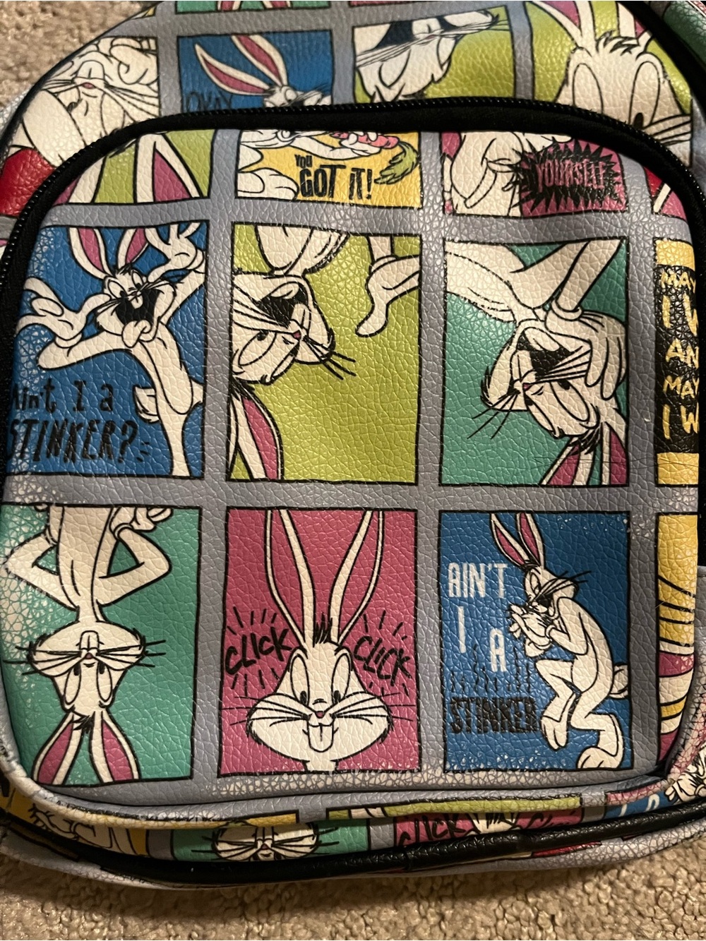 Bugs Bunny Comic-Print Mini Backpack – Multicolor - Picture 2 of 6